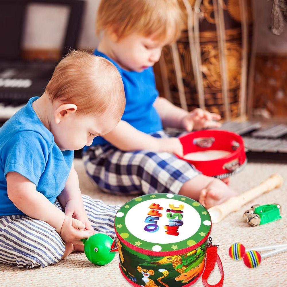 Percussion Instrument Musical Instrument Toys Montessori Wood Kids Drum Toys Children Baby