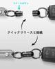Keychain Magnetic Releaser Capacity Double Side Button Magnet Strong Lock Function Separate Quick Release Keychain Stylish Car Keychain Aluminum Black