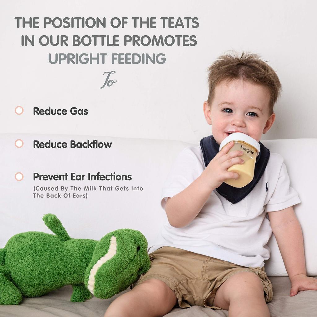 Hegen PCTO Press Close Twist Baby-Flasche PPSU Langsamer Fluss Teeto 150ml/5oz