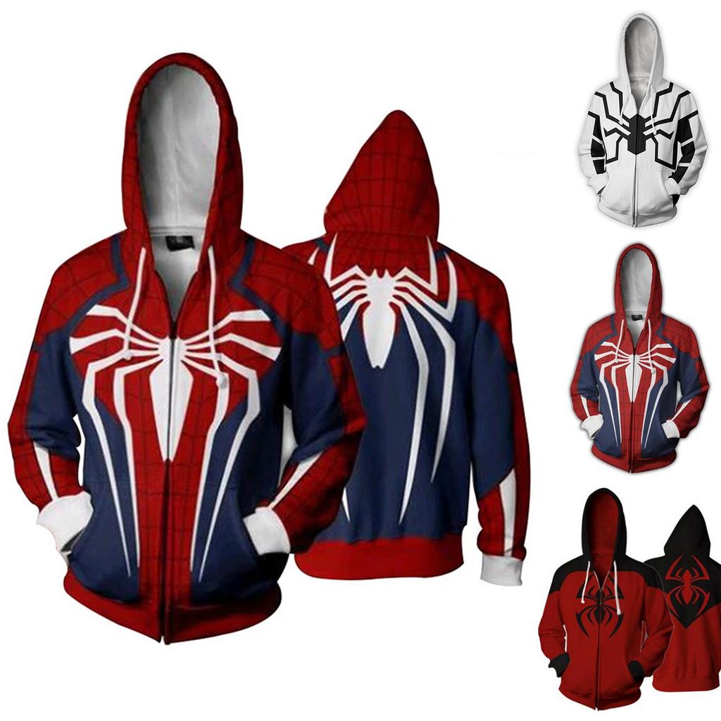 Unisex Casual Loose Long Sleeve Hoodie with Pocket, Print Pullover Jacket