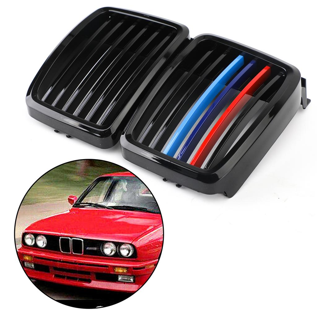 51131884350 For 82-94 BMW E30 Grill 3 Serie Front Hood Kidney Grille M3 Stylish