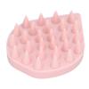 Shampoo Massagebürste Silikon Kopfhautbürste Haarmassagegerät Baden Duschen Haarreinigungkamm Rosa