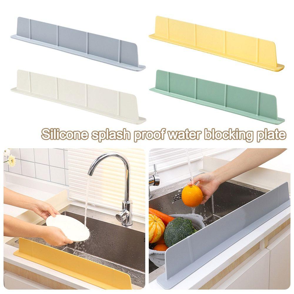 Oil-Proof Water Baffle Plate Silicone Sink Guard Baffle Sink Baffle Splash Guard  Kitchen Supplies