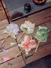 Embroider Flowers Circular Fan Retro Butterfly Hydrangea Lotus Double-Sided Embroidery Bamboo Handle Temple Fan Chinese Style Ornaments