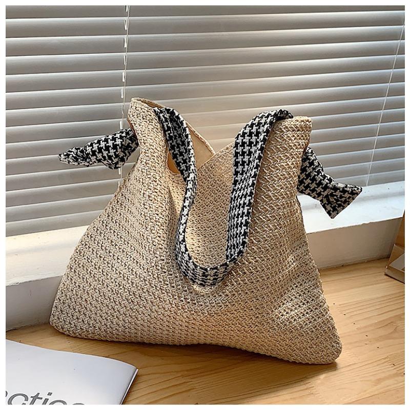 Boho Braided Spring/Summer Braided Tote Beach Resort Shoulder Underarm Bag