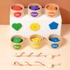 Young Children Shape Color Classification Ball And Cup Magnetic Pair Color Clip Bead Game Early Education Quantity Cognitive Educational Toys