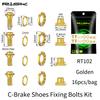 Titanium Alloy Bike Brake Caliper Kit Complete Set R8000 UT6800 DA9000 Fixing Screws for Road Bikes Durable Lightweight