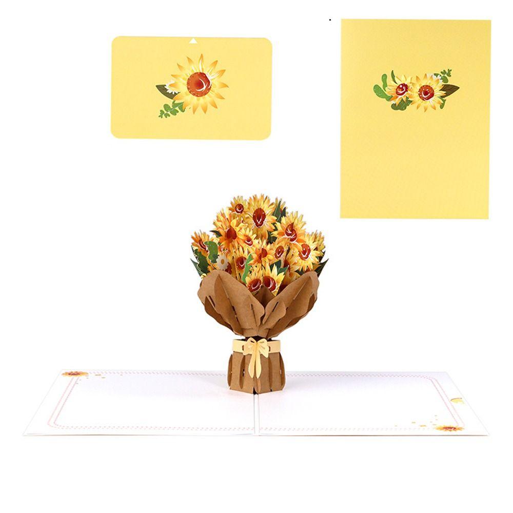 Exquisite 3D Pop Up Greeting Card Wishing Happy Birthday Blessing Card  Birthday Party Decoration