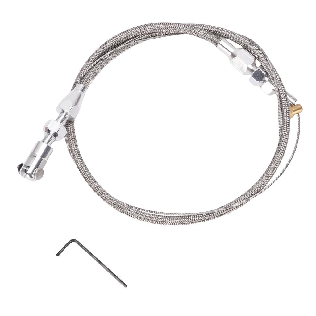 Throttle Cable Stainless Steel Adjustable High Strength Rustproof Universal Fit for Most Accelerator Pedals