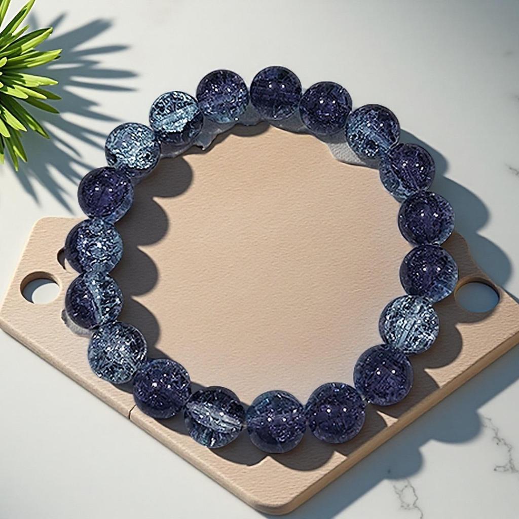 Summer Special Two-Tone Glass Beads Floral Bracelet – Luxurious & Soft Design for Women and Students