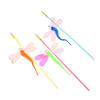 Cat Teaser Stick Sequins Big Eyes Dragonfly Cat Toy Interactive Teaser Stick