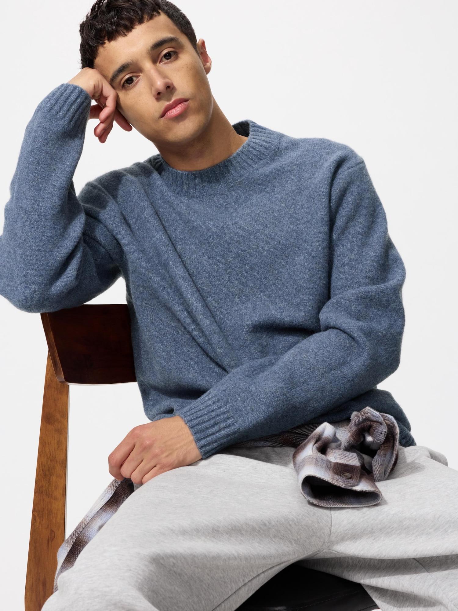 

Свитер с круглым вырезом Uniqlo Soupleyan 66 BLUE/MEN M