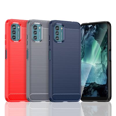 Kılıf İçin Nokia G21 Kılıf İçin Nokia G21 G11 G20 G10 X100 C21 Plus Silikon Darbeye Dayanıklı Karbon Fiber Arka Kılıf İçin Nokia G21 Kılıf