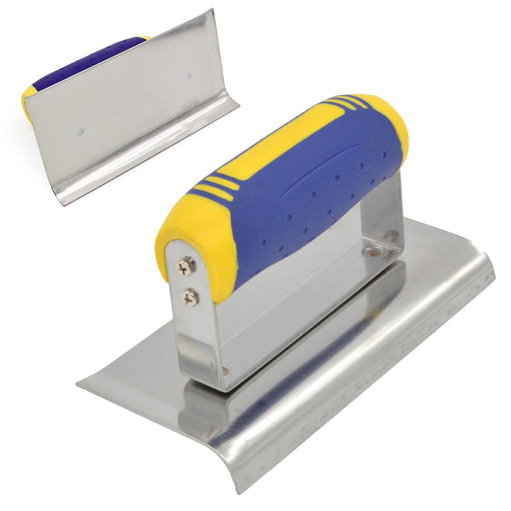 Stainless Steel Corner Trowels corner tool Plastering Trowel Concrete Trowel Drywall Tool Rubber Handle Corner Shaping Trowel