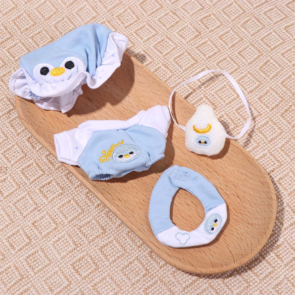 1 Set Penguin Baby Cotton Doll's Clothes Set Cartoon 10cm Doll Clothes  Children's Gift