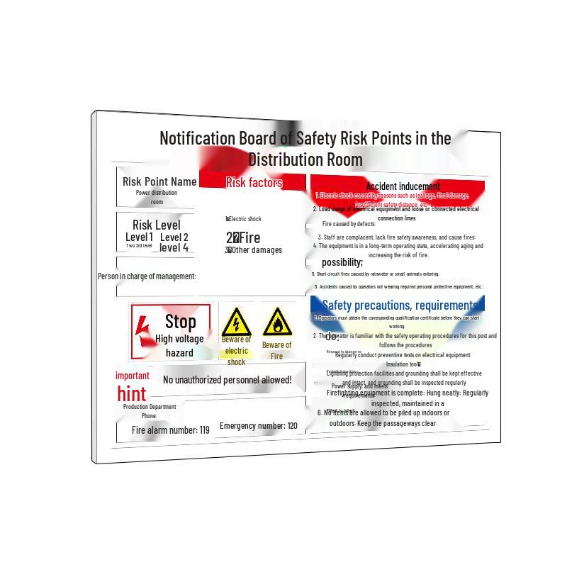 Guanfeng Industrial Safety Notice Sign 30x40cm