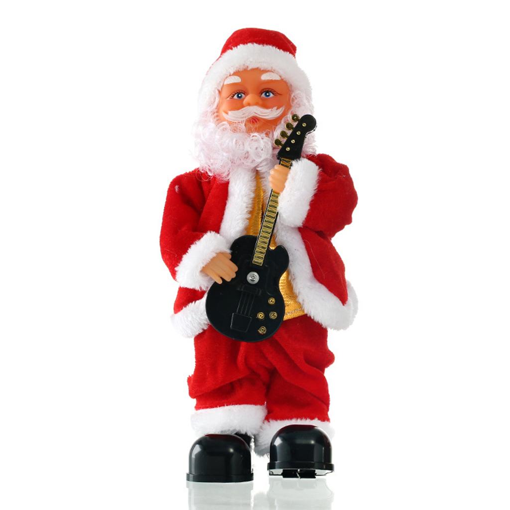 Toy Santa Claus Electric for Doll Miniature Musical Toy Figure Party Gift Tabletop Decoration Desk Ornament Window Displ