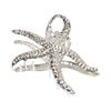 Large Starfish Design Hair Clamp Metal Hair Grip For Voluminous Hairstyles Comfortable All Day Wear