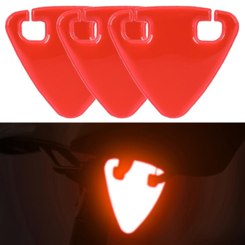 

3pcs Bright Cycling Reflector Portable Road Bicycle Reflector Ultralight MTB TPU Reflective Triangle Bike Accessories