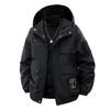 Solid Color Jacket Men's Spring and Autumn Loose Trendy Workwear Outdoor Waterproof Casual Hooded Jacket Jacket