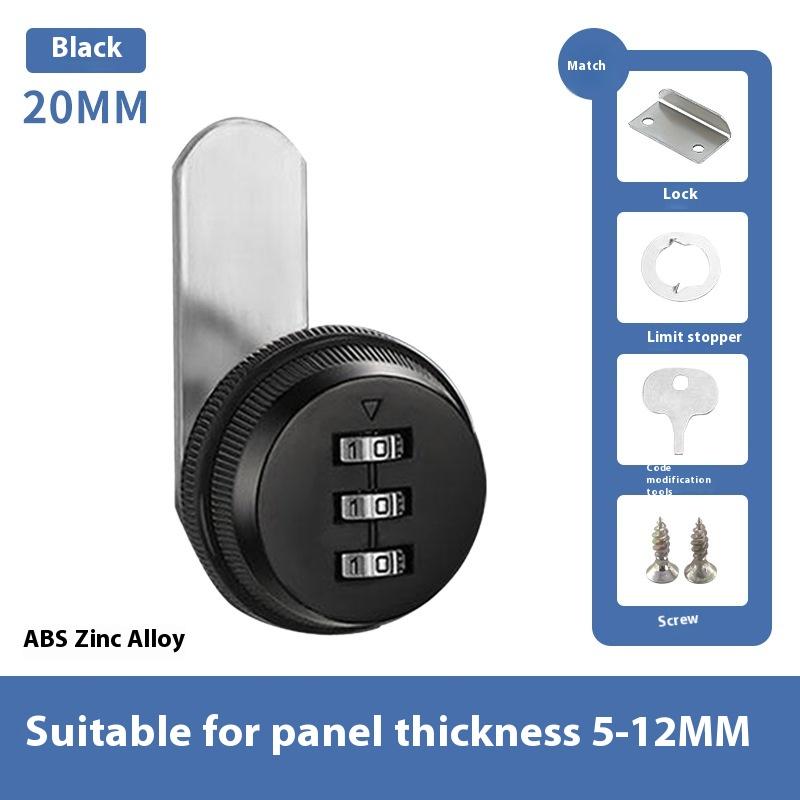 

1 Штука 20 мм Цинковий Сплав Кодові Замки Комбінаційний Замок для Шафи Безпека Домашня Автоматизація Кулачковий Замок для Поштової Скриньки Дверцят Шафи