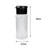 Portable Spice Jar with Shaker Lid Clear Plastic Seasoning Bottle Set BBQ Camping Salt Pepper Shaker Kitchen Gadget Food Trucks