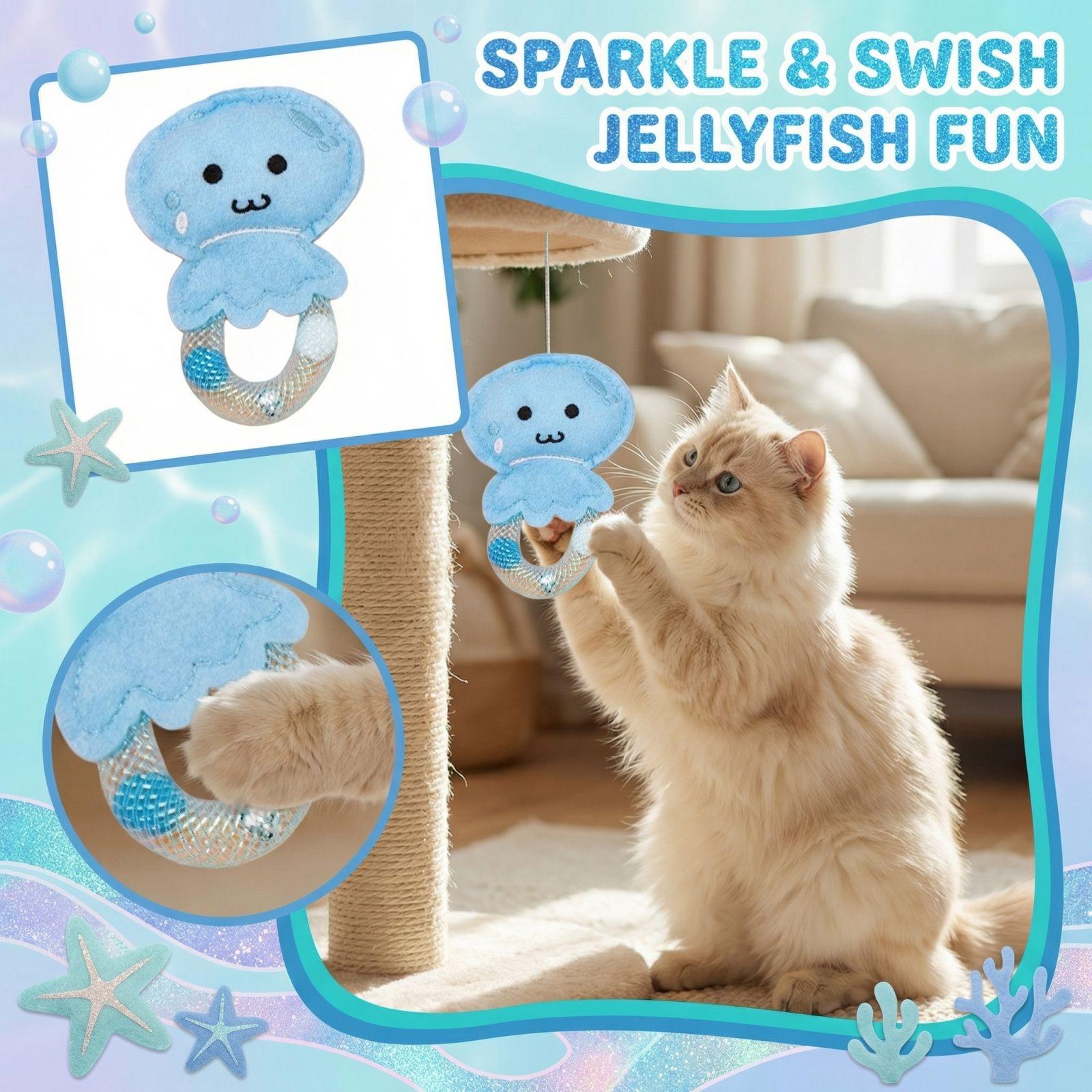 

Network Management Cats Bell Mint Toy Cats Interactive Self Amusement And Stress Relieving Pet Toy one size синий