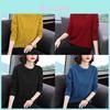 Womens Long Sleeve T Shirt With Polyester Fabric Casual Comfortable For Spring Autumn
