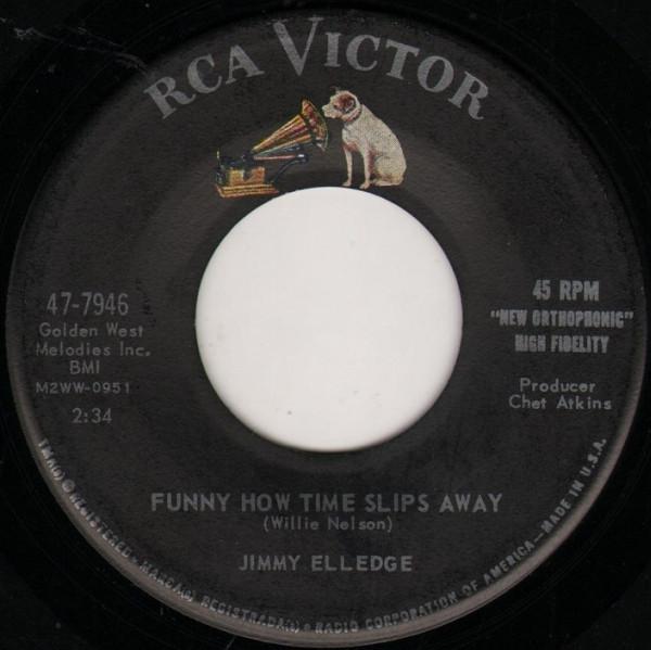 

7inch Record JIMMY ELLEDGE - Funny How Time Slips Away / Hey Jim 477946 RCA VICTOR 1961 US Country/Folk Used