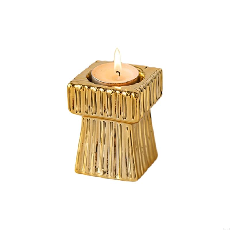 62KD Tea Light Holder, Square Small Holder Bulk for Wedding Centrepies