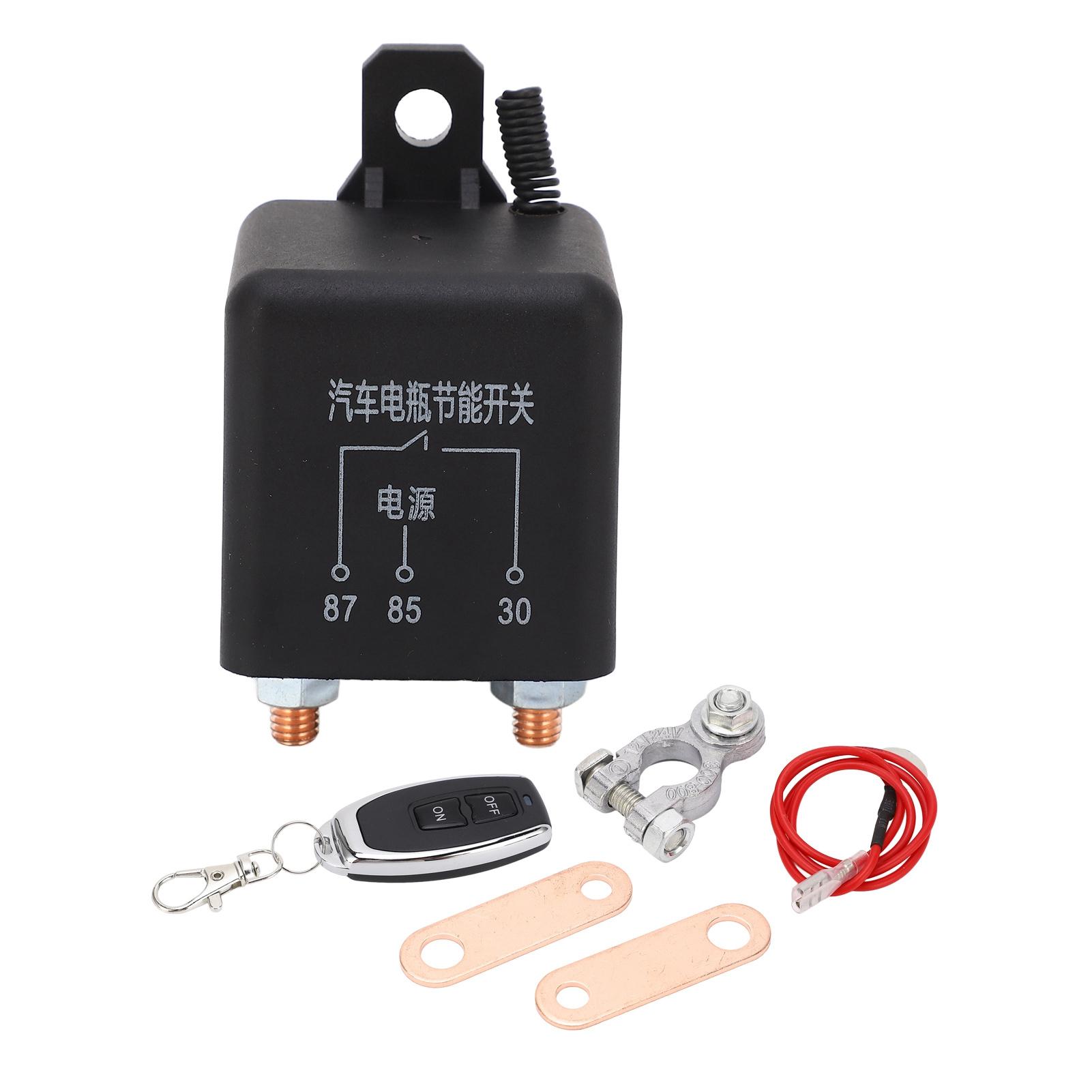 

12V 200A Автомобильный аккумуляторный выключатель с беспроводным пультом дистанционного управления, пусковое реле с кабелем