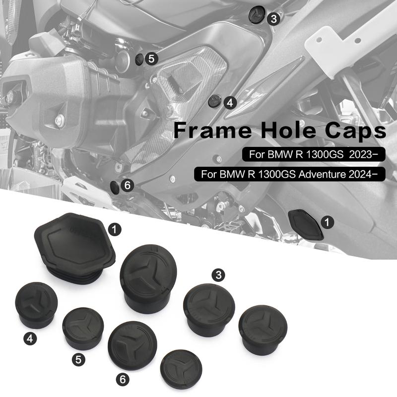 For BMW R1300GS GS1300 R 1300GS Adventure R1300 GS ADV 2024 2025 Motorcycle Frame Hole Cover Caps Plug Decorative Frame Cap Set