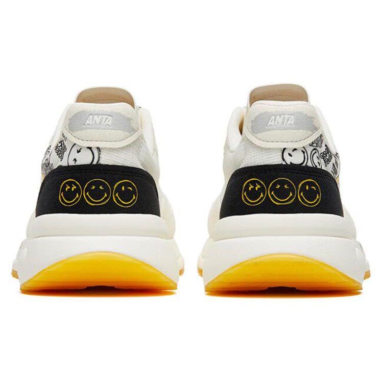 Anta Non-Slip Wear-Resistant Low-Top Casual Shoes Men Sneakers White Black Yellow 112328871-6