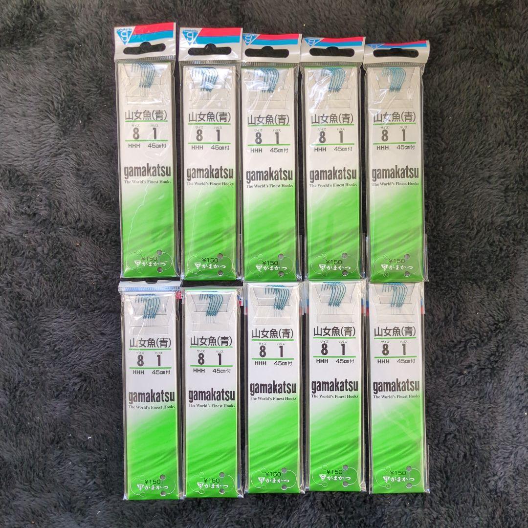Used BDN) Gamakatsu Yamame Fish Blue Needle with Thread 8-1.0 Set of 10 New Unused