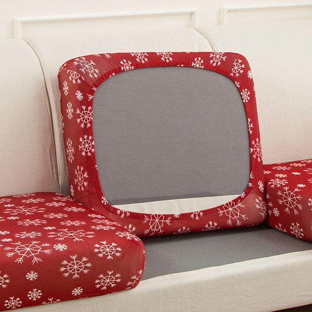 Printed Elastic Sofa Seat Cushion Cover For Living Room Furniture Protector L-shaped Armchair Stretch Seat Cushion Slipcover