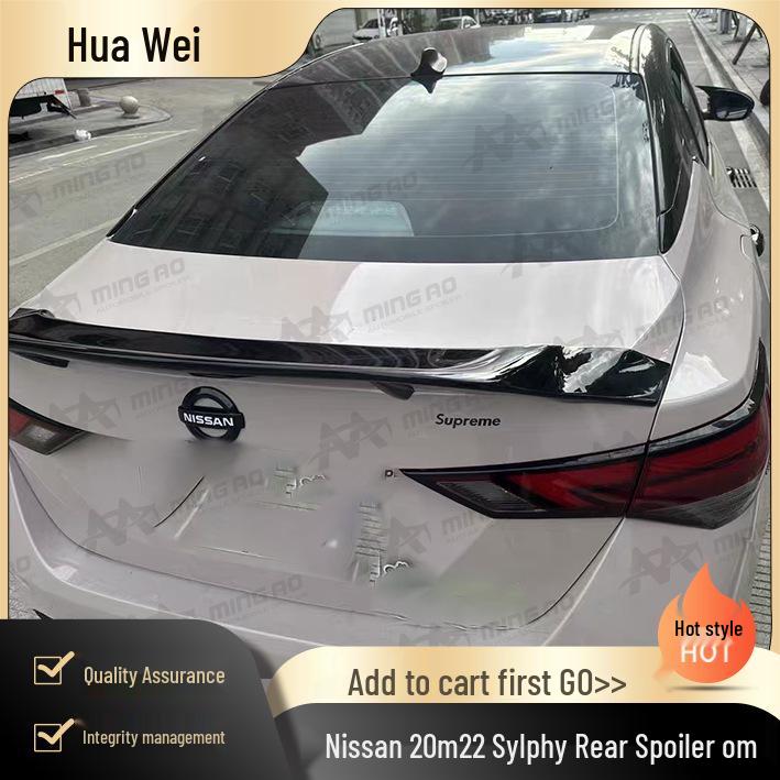 Nissan Sylphy 20-22 Rear Spoiler, No-Drill Installation