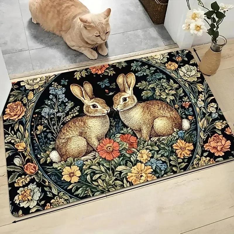 

1 шт. Коврик для двери с рисунком собаки LOVE, кухонный коврик, нескользящий, поп-дизайн, коврик для гостиной, коврик для ванной, ковер для дома, декор для раковины, прачечной 400MMx600MM