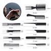 10Pcs Hair Styling Black Comb Set Professional Salon Anti-Static Barbers Combs