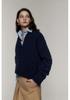 2024 Korean V-Neck 100% Pure Wool Loose Knit Pullover Sweater