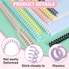5/10Pcs Loose Leaf Binder Rings Binding Spines 30-Hole Plastic Comb Binding Spines for Teacher Student Business Notebook File