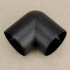 75mm Parking Heater Air Vent Ducting Flat Elbow Pipe Outlet Exhaust Connector L-shape Black Plastic