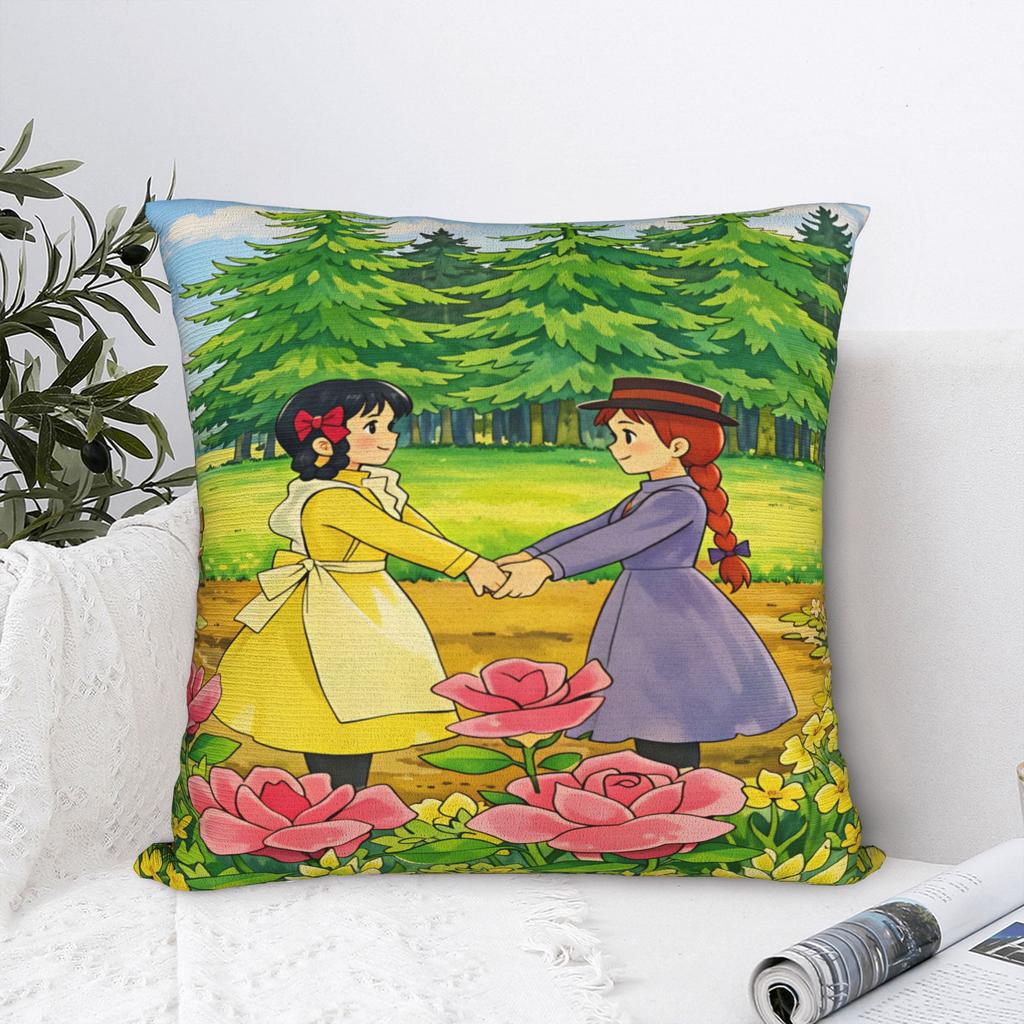 Anne of Green Gables Pillow Cover Soft Cushion Cover Morden Pillow Case For Sofa Home Decoration