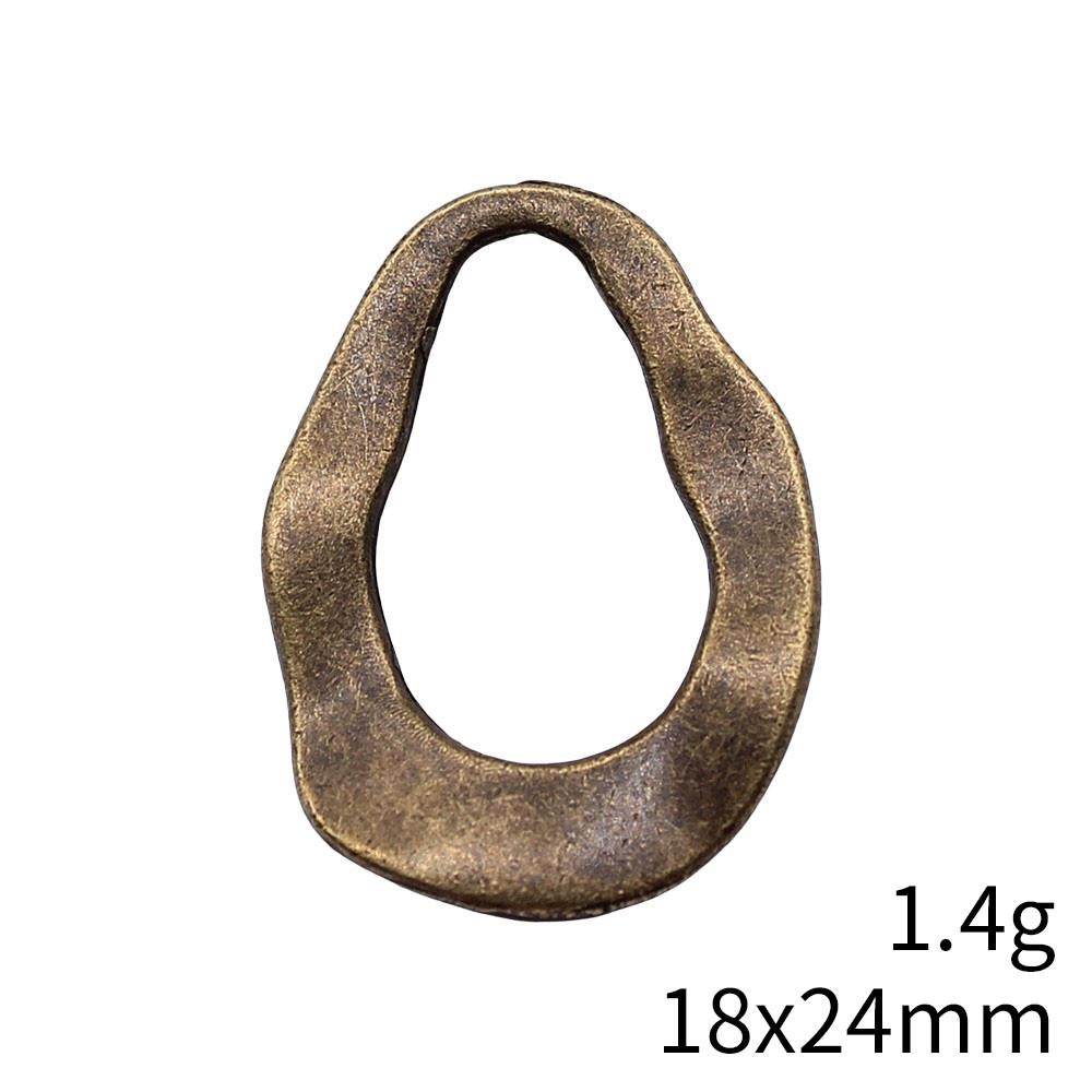 Wedding Anniversary Charms For Italian Bracelet Geometric Hollow Charms Pendant Women's Clothing Pendant Accessories