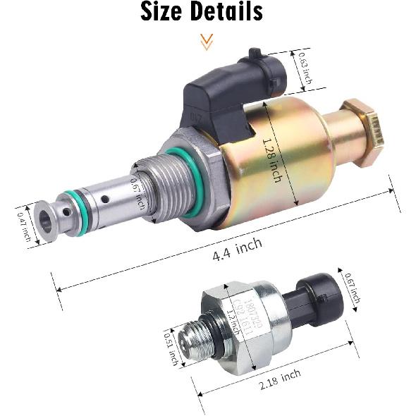 7.3 IPR Valve Injector Pressure Regulator & ICP Control Sensor with Pigtail Compatible with Ford F250 F350 F450 F550 Super Duty E350 E450 E550