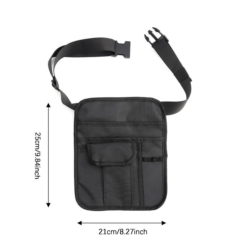 Geantă de bani pentru chelner de restaurant, geantă pentru șorț de restaurant, cu centură reglabilă, suport pentru verificarea instrumentului, geantă de talie pentru baruri, cafenele