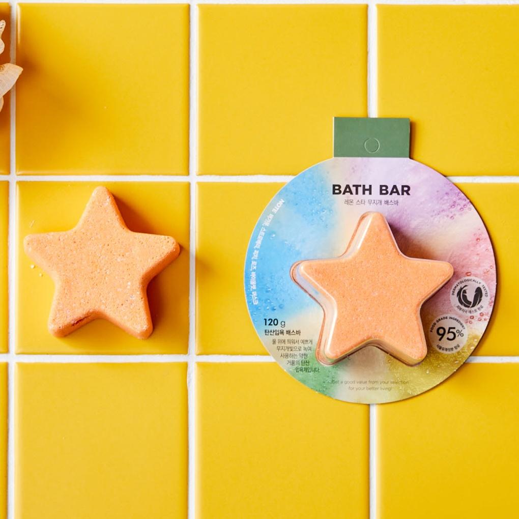 Regenbogen Badeschwamm - Zitrone Stern_CL1724009