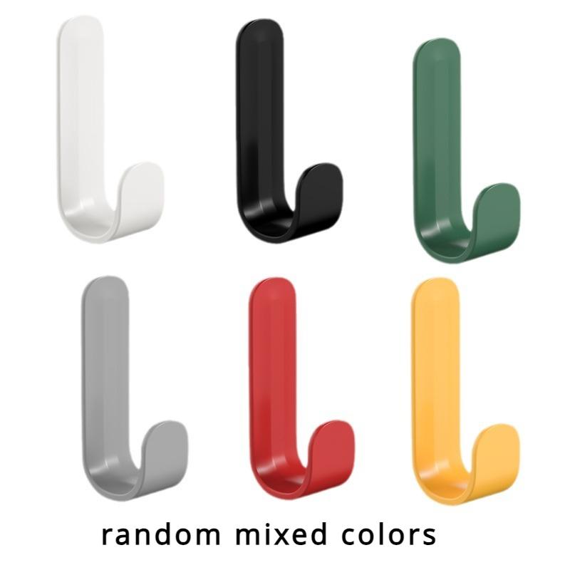 Simple Wall-mounted J-shaped Hooks Household Storage Gods!