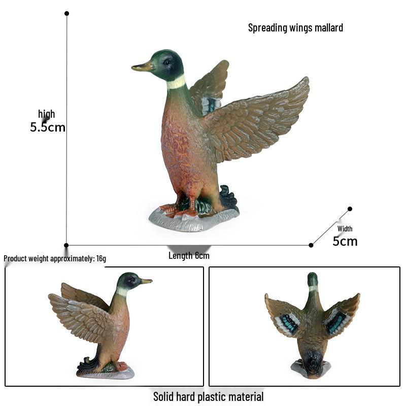 Wild Safari Animal Figurines: Giraffe, Elephant, Rhinoceros, Brown Bear, Tiger, Lion, Leopard, Hippopotamus - Solid Cognitive Toys