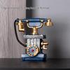 HANDUNYOU Vintage Standing Telephone Ornament