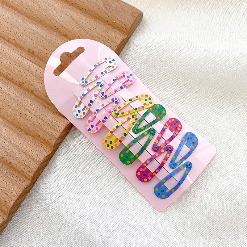 New Mini Printed Children BB Clip Cute Small Hairpins Girls Kids Hair Clips Pins Accessories Barrettes Headdress Hairclip